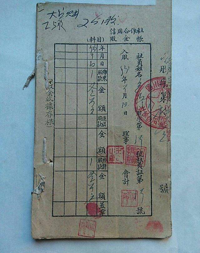 63年前买的信用社股金，整整6股，如今却只能换17元